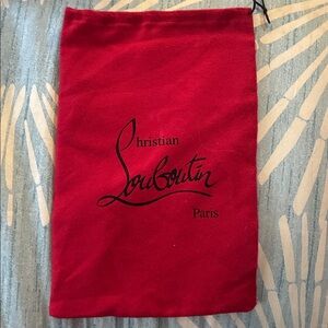 2 Authentic Christian louboutin dust bags red/white.